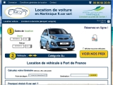 Location de voiture à l’aéroport de Martinique